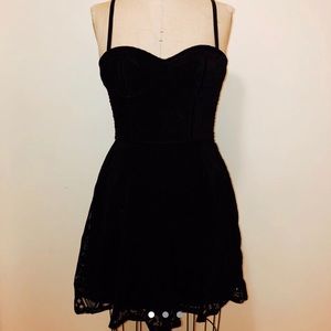 Eyelet Velvet Dress